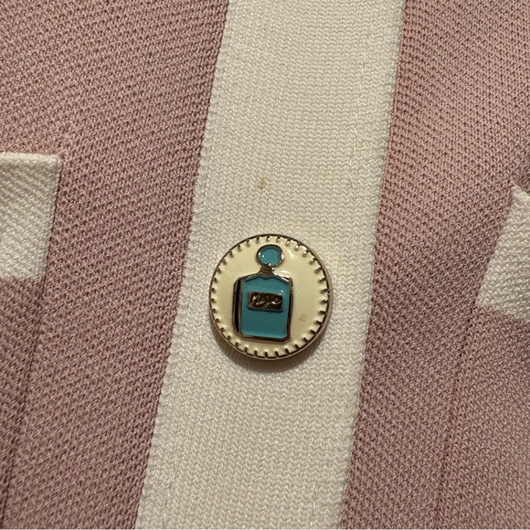 Maje Revisit Contrast Trim Woven Mini Dress Vacation 60s Retro Designer Trendy - Picture 14 of 16